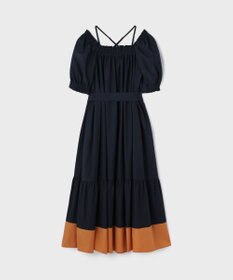 GRACE CONTINENTAL ギャザーロングワンピース