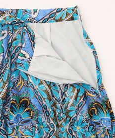 GRACE CONTINENTAL シフォンプリントギャザースカート