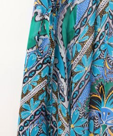 GRACE CONTINENTAL シフォンプリントギャザースカート