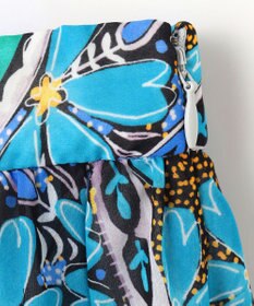 GRACE CONTINENTAL シフォンプリントギャザースカート