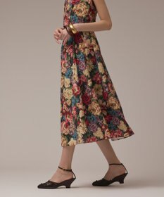 GRACE CONTINENTAL アンティークフラワータックスカート