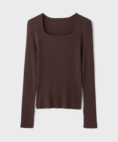 GRACE CONTINENTAL ハイゲージリブニットトップ