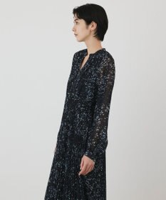 GRACE CONTINENTAL ミナモドットプリントプリーツワンピース