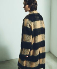 GRACE CONTINENTAL シャギーチェックチェスターコート