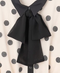 GRACE CONTINENTAL ラメドット刺繍ドレス