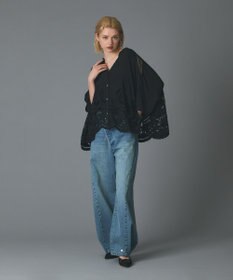 GRACE CONTINENTAL カットワークスカラブラウス