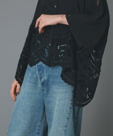GRACE CONTINENTAL カットワークスカラブラウス