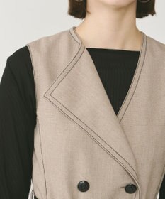 GRACE CONTINENTAL アシンメトリーカラーワンピース