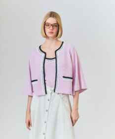 GRACE CONTINENTAL ツイーディーニットキャミ