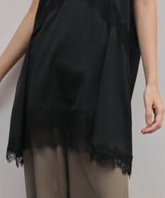 GRACE CONTINENTAL サテンレースキャミ