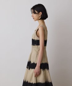 GRACE CONTINENTAL デニム切替サーキュラーワンピース