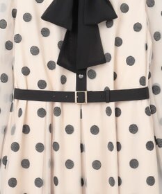 GRACE CONTINENTAL ラメドット刺繍ドレス