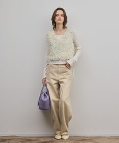 GRACE CONTINENTAL フリンジチュールベスト