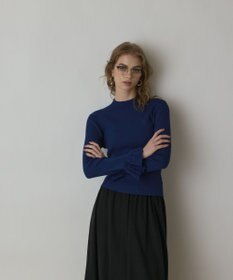 GRACE CONTINENTAL ラメリブニットトップ