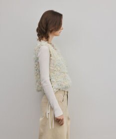 GRACE CONTINENTAL フリンジチュールベスト