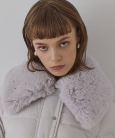 GRACE CONTINENTAL ファーカラーロングダウン