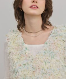 GRACE CONTINENTAL フリンジチュールベスト