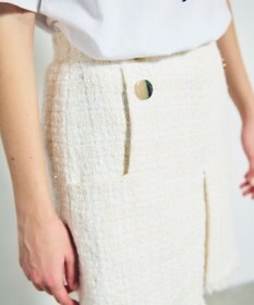 GRACE CONTINENTAL ツイードボックスタックショートパンツ