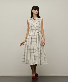 GRACE CONTINENTAL カシュクールタックフレアワンピース