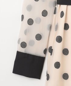 GRACE CONTINENTAL ラメドット刺繍ドレス