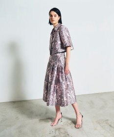 GRACE CONTINENTAL ボタニカルジャガードシャツ