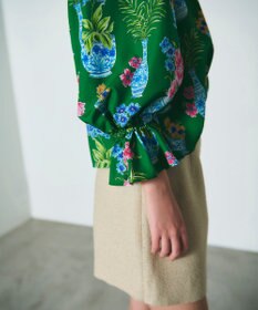 GRACE CONTINENTAL フラワーベースプリントトップ