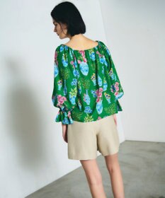 GRACE CONTINENTAL フラワーベースプリントトップ