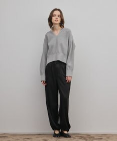 GRACE CONTINENTAL レースカラーニットトップ