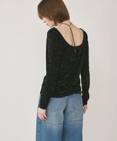 GRACE CONTINENTAL クラッシュベロアカットトップ