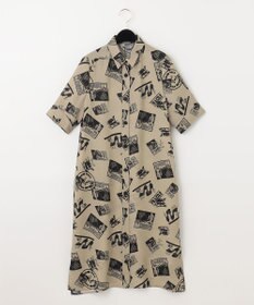 GRACE CONTINENTAL フォトプリントシャツドレス