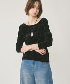 GRACE CONTINENTAL クラッシュベロアカットトップ