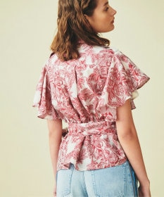 GRACE CONTINENTAL - グレースコンチネンタル☆2019SS☆チェックジャガードシャーリングブラウス チェックジャガードシャーリングブラウス / GRACE CONTINENTAL