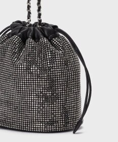 GRACE CONTINENTAL ラインストーンミニバッグ