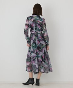 GRACE CONTINENTAL ローズプリントフレアワンピース
