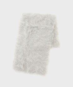 GRACE CONTINENTAL シャギーニットストール ライトグレー