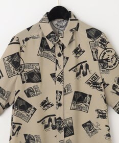 GRACE CONTINENTAL フォトプリントシャツドレス