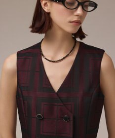GRACE CONTINENTAL シャドーチェックワンピース