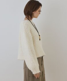 GRACE CONTINENTAL バルキーフェザーニットトップ