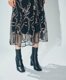 GRACE CONTINENTAL チェーン刺繍ワンピース