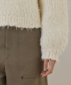 GRACE CONTINENTAL バルキーフェザーニットトップ