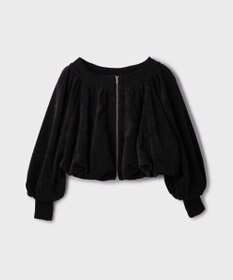 GRACE CONTINENTAL バルーンモールカットカーディガン