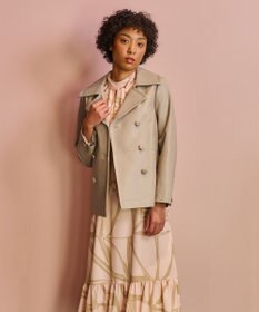 GRACE CONTINENTAL ラムレザーPコート