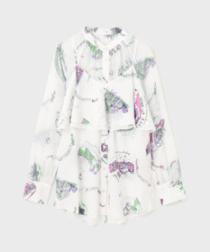 GRACE CONTINENTAL スーヴェニールプリントブラウス