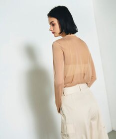 GRACE CONTINENTAL シアークルーニットトップ