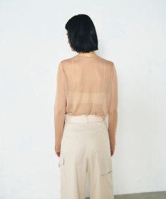 GRACE CONTINENTAL シアークルーニットトップ