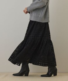 GRACE CONTINENTAL レースティアードスカート