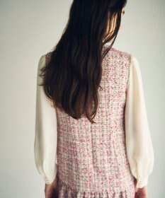 GRACE CONTINENTAL ツイードコンビワンピース