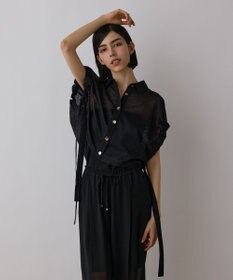 GRACE CONTINENTAL メッシュポンチョシャツ