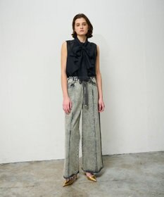 GRACE CONTINENTAL シアーボウタイノースリーブ