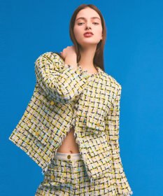 GRACE CONTINENTAL チュールヤーンツイードジャケット